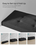 SONGMICS 43.3 Inches Storage Ottoman, Foldable Bench - Image 6