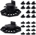 24Pack Adjustable Plastic Pedestal Paver, Floor Slate Support Floor Lift by PHLKJL