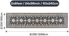 2x8 Runner Rug Washable Non Slip Boho Floor Mat - Image 2
