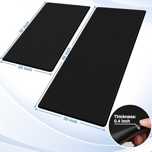 StepRite Kitchen Mats for Floor, 2-Piece Anti-Fatigue Kitchen Rugs - Image 2