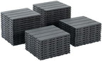 Plastic Interlocking Deck Tiles 12"x12" Waterproof Outdoor Patio Flooring PP - Image 7