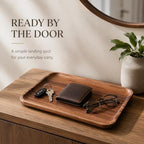 Walnut Valet Tray, Wooden Catchall Tray - Image 7