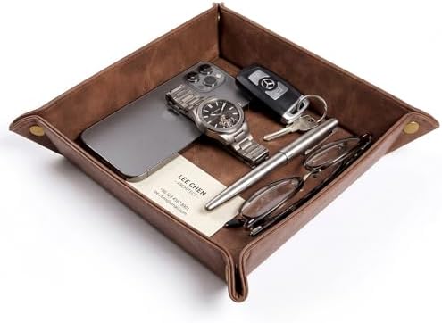 CoBak Leather Valet Tray, PU Leather Catch All Tray by PopulartabletcasebrandWegivepeoplethebestdesignofprotectingvariouselectronicdevices