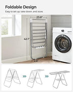 SONGMICS Clothes Drying Rack, Foldable Space-Saving Steel Laundry Rack - Image 4