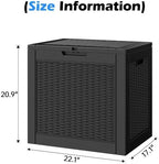 Outdoor Storage Box Waterproof, 30 Gallon Deck Box - Image 2