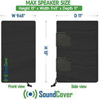 Large Outdoor Speaker Covers for C-Bracket Mounted Speakers Premium 210T - Image 2