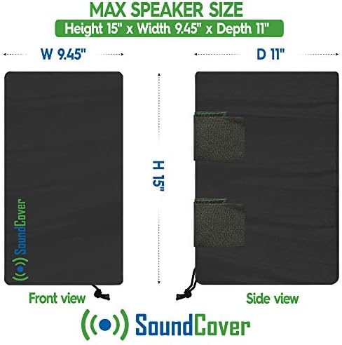 Large Outdoor Speaker Covers for C-Bracket Mounted Speakers Premium 210T - Image 2