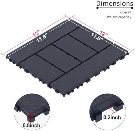 Plastic Interlocking Deck Tiles - Image 5