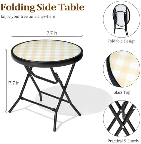 Outdoor Side Table, Small Patio End Table - Image 3