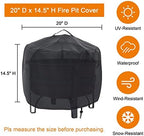 Waterproof Fire Pit Cover 20" D x 15" H - Image 3