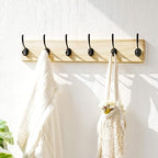 Dseap Coat Rack Wall: 24" Long, Heavy-Duty, 6-Double-Hooks Wooden Wall Mounted - Image 7