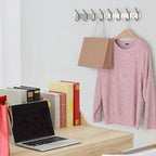 Coat Rack Wall Mount – Brushed Nickel 24 Inch Stainless Steel Hook Rail - Image 6