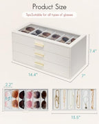 VLANDO 18-Slot Sunglasses Organizer Case - Image 5