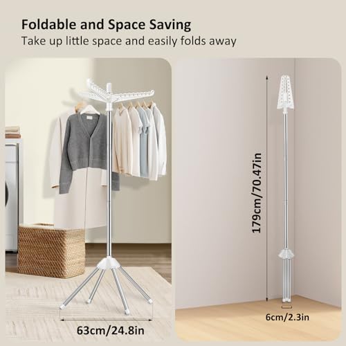 SUYU Clothes Drying Rack, Foldable Drying Rack Clothing, Laundry Drying Rack - Image 4