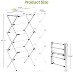 APEXCHASER Oversized Clothes Drying Rack, 45.28" H × 14.57" D - Image 2
