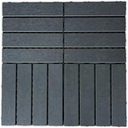 44 Pack Plastic Interlocking Patio Deck Tiles Waterproof All Weather by Unknown
