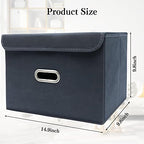 STOREONE Fabric Storage Cube Bins Foldable Organizer Container Collapsible - Image 2