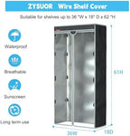 Storage Shelving Cover, Fits 36" W x 18" D x 62" H Plant Rack - Image 3