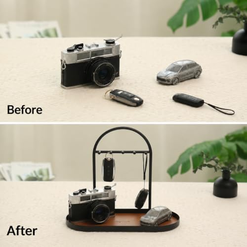 Shinpuru Key Holder Tray, Metal Stand - Image 5