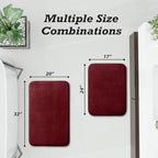 HUXMEYSON Bathroom Rugs Sets 2 Piece, Non-Slip & Quick Dry Bath Mat Set - Image 2