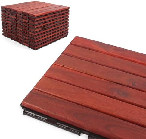 Acacia Deck Tiles Interlocking Outdoor Flooring - Image 2
