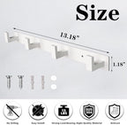 Coat Rack, Heavy Duty Stainless Steel 4 Tri Coat Hook Hanger, Wall Mounted - Image 4