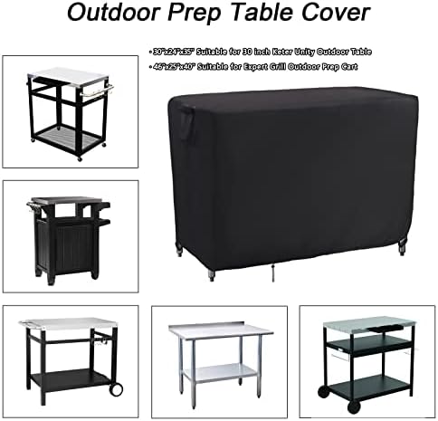 Kingling Grill Cart Cover for Metal Prep Cart 46''L x 25''W x 40''H - Image 3