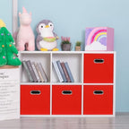 Black Foldable Storage Cubes Bins, Fabric Storage Box Cubes Organizer Baskets - Image 5