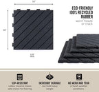 Playsafer Slatted Rubber Interlocking Tile - Image 3