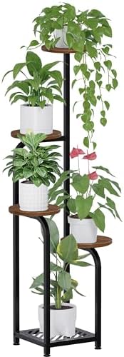 TOSKING Tall 5-Tier Corner Plant Stand Indoor by TOSKINGESSENCE