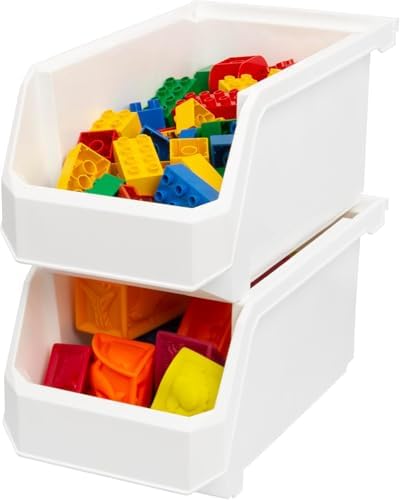 ReadySpace Large Stackable Plastic Storage Bins - Image 5