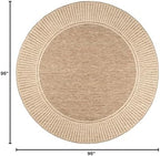 nuLOOM Asha Light Brown Bordered Indoor/Outdoor Area Rug - Image 2