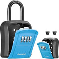 Puroma Key Lock Box Outdoor 4 Digit Code Combination Lockbox House, 1 Blue by Puroma