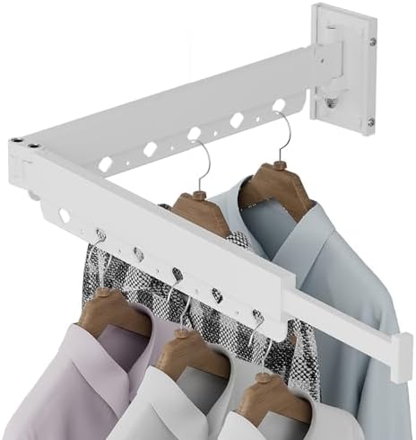 wall Mounted Clothes Drying Folding Hanger Rack by iMonse