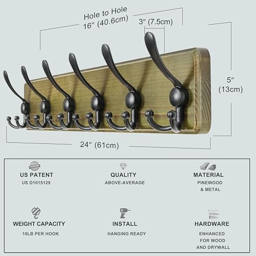 Dseap Coat Rack Wall Mounted - Image 5