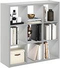 Furinno Cubicle Open Back Decorative Cube Storage Organizer, Light Grey by Furinno-FitsYourSpaceFitsYourBudget