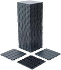 Plastic Interlocking Deck Tiles, 12 x 12 '' PP Resin, Non-Slip Drainage Holes by HCIOANHomecabinetseries