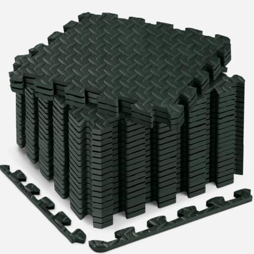 18 Pcs EVA Foam Floor Tiles, Puzzle Exercise Mat Set by Haulcove