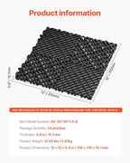 VEVOR Interlocking Drainage Mat, 12” x 12” Modular Interlocking Cushion - Image 7