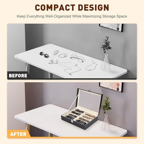 CO-Z Leather Multi Sunglasses Organizer - Image 4