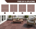PrimeZone 216 PCS Plastic Interlocking Patio Deck Tiles Outdoor All Weather - Image 6