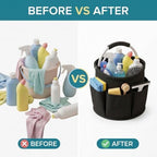 Cleaning Caddy with Handle, 17L Cleaning Products Organiser, Foldable Storage - Image 5
