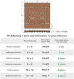 Topeakmart 27PCS Interlocking Deck Tiles 12x12 Patio Flooring - Image 3