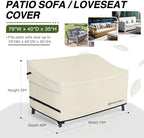 Porch Shield Waterproof Outdoor Sofa Cover 79W x 40D x 35H inch - Image 2