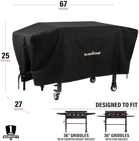 Blackstone 36 inch Griddle Cover Water Resistant 600D Polyester Heavy Duty Flat - Image 3