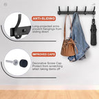 Coat Rack Wall Mounted, 5 Coat Hooks - Image 3