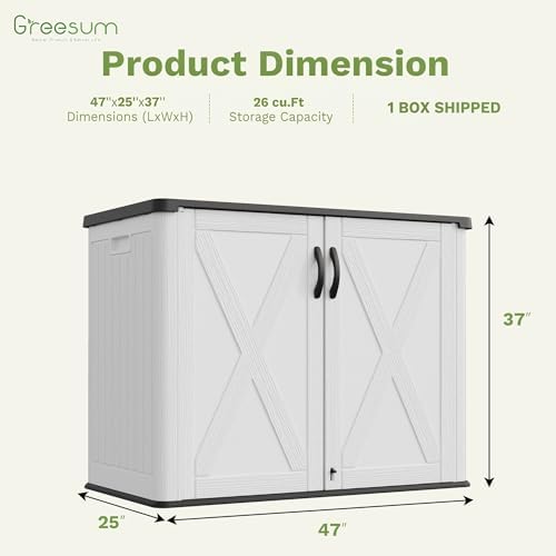Greesum 26 Cuft Outdoor Storage Box - Image 2