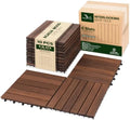 Acacia Interlocking Deck Tiles, 6 Slats by VICTORYRELAX