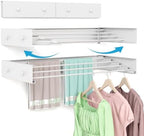 BAKON Wall Mounted Clothes Drying Rack 23.6'', Space Saving by BAKON