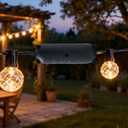 2 Pack Outdoor Extension Cord Covers Black Waterproof - Image 6
